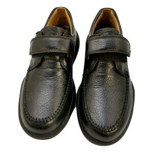 Doctor Comfort Mens Shoes Size 8‎ M Black Leather Hook Loop